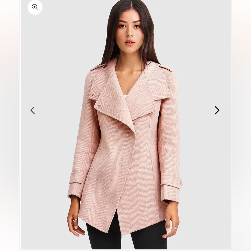 NWOT : Belle & Bloom: Bad Girl: Wool Blend:Moto